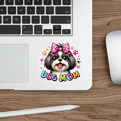 Shih Tzu Dog Mom Die-Cut Stickers - Shih Tzu Gifts