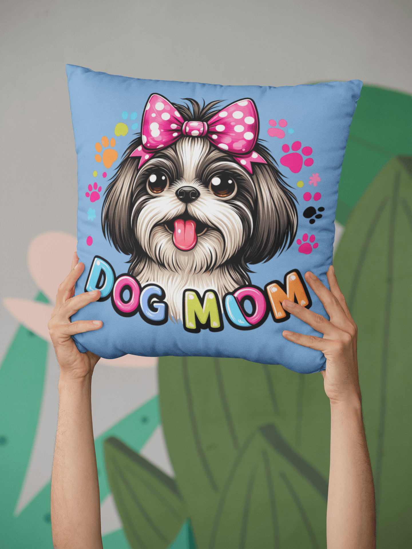 Shih Tzu Dog Mom Pillow - Shih Tzu Gifts