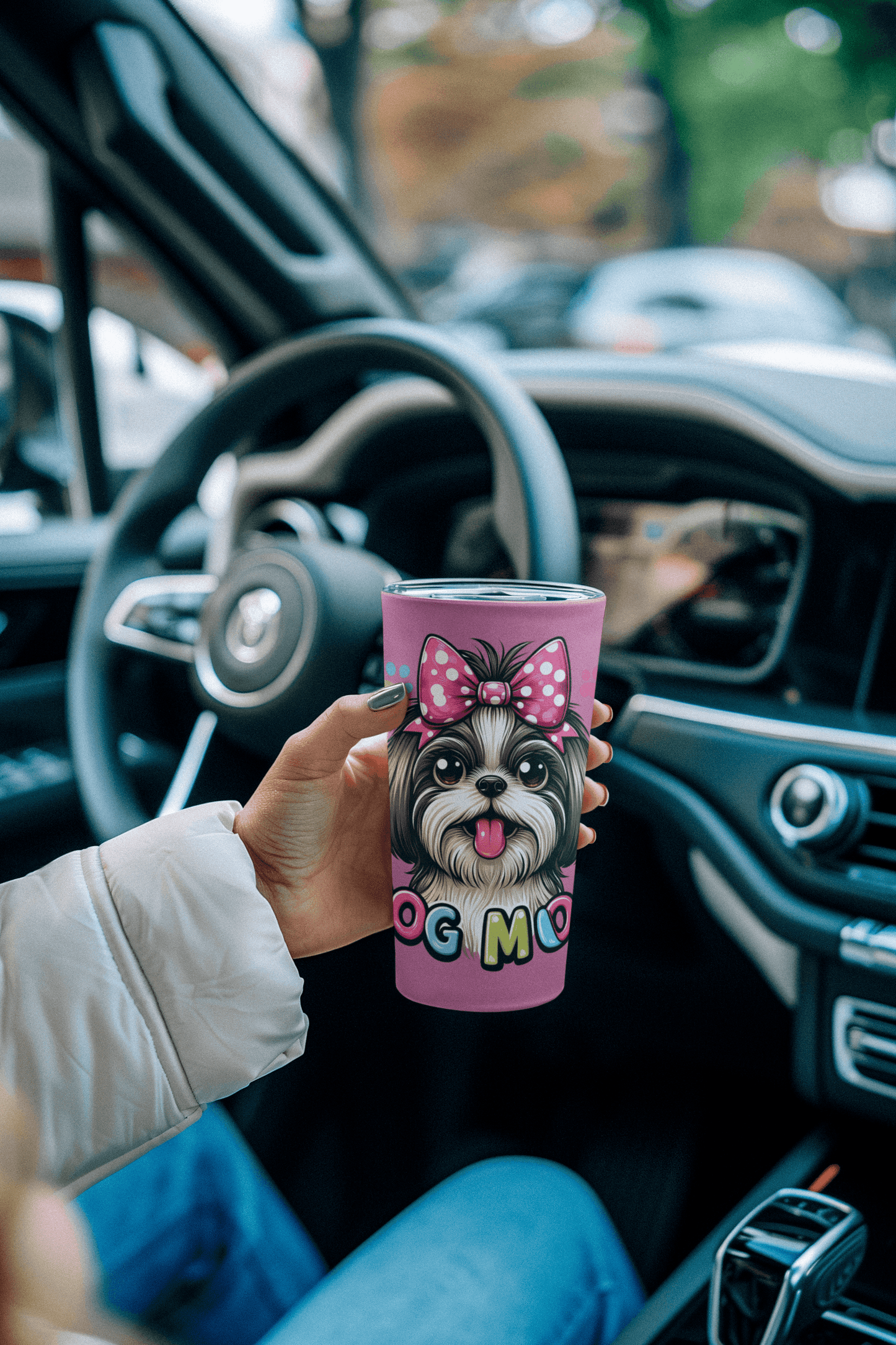 Shih Tzu Dog Mom Tumbler - Shih Tzu Gifts