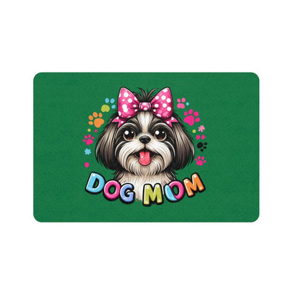 Shih Tzu Dog Mom Pet Food Mat - Shih Tzu Gifts