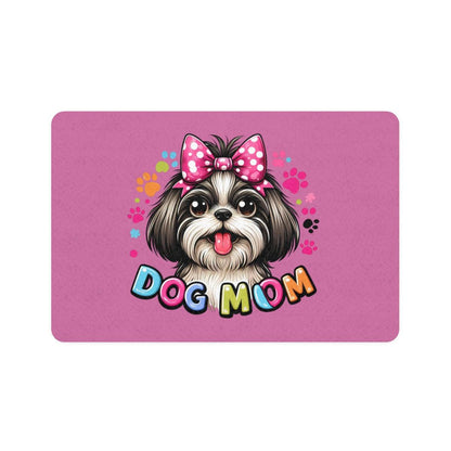 Shih Tzu Dog Mom Pet Food Mat - Shih Tzu Gifts