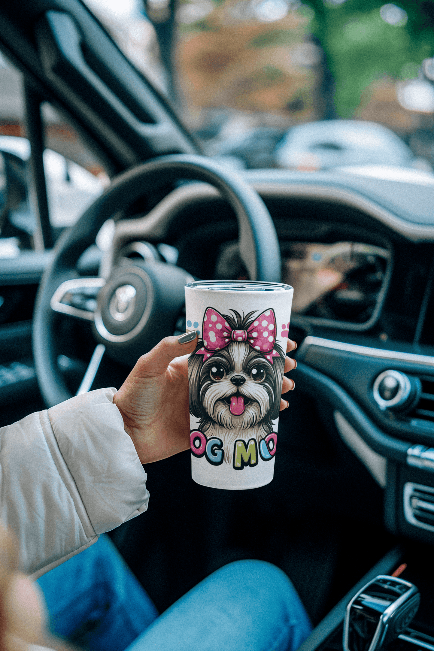 Shih Tzu Dog Mom Tumbler - Shih Tzu Gifts