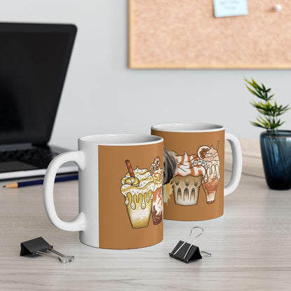 Shih Tzu With Ice Coffee Ceramic Mug - Shih Tzu Gifts