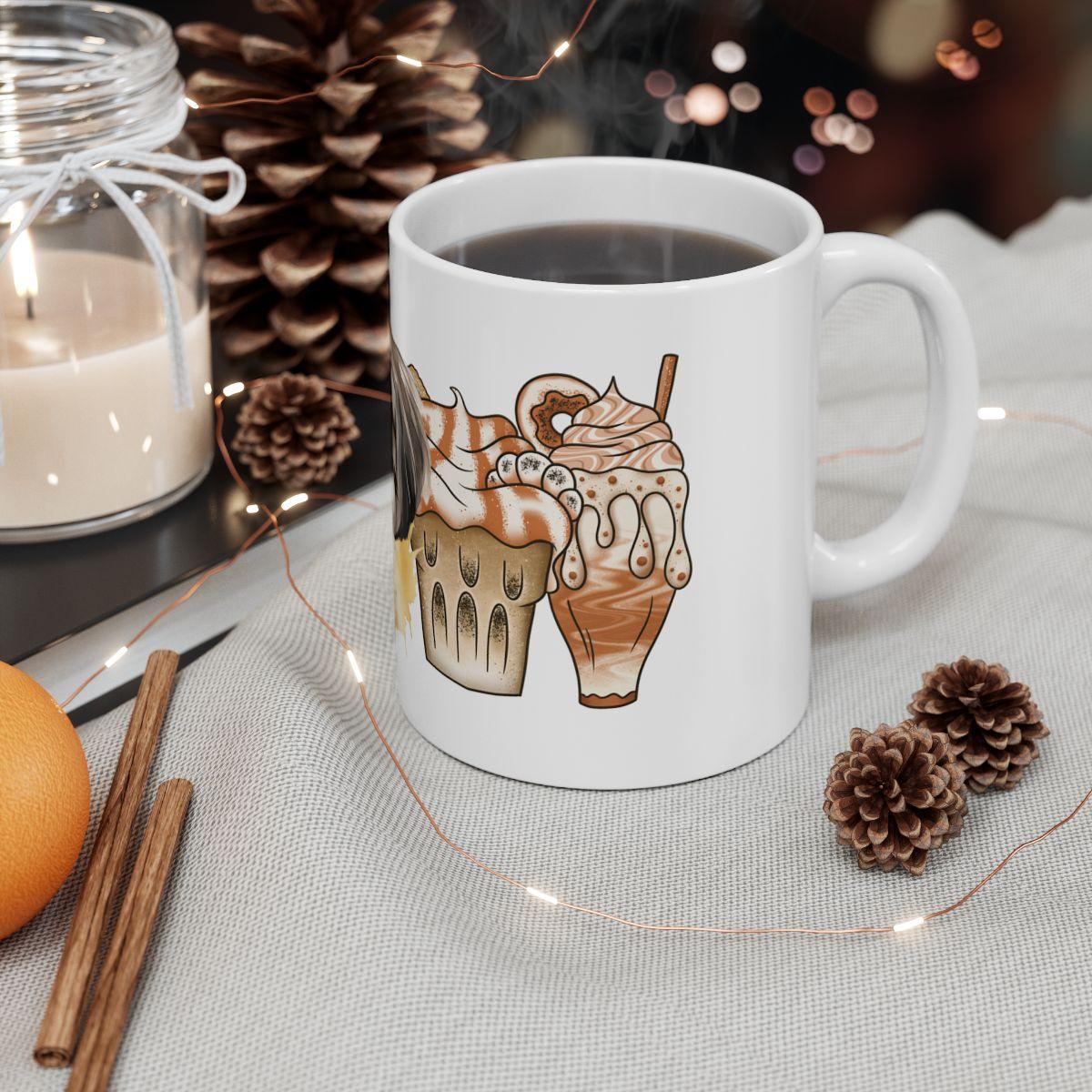 Shih Tzu With Ice Coffee Ceramic Mug - Shih Tzu Gifts