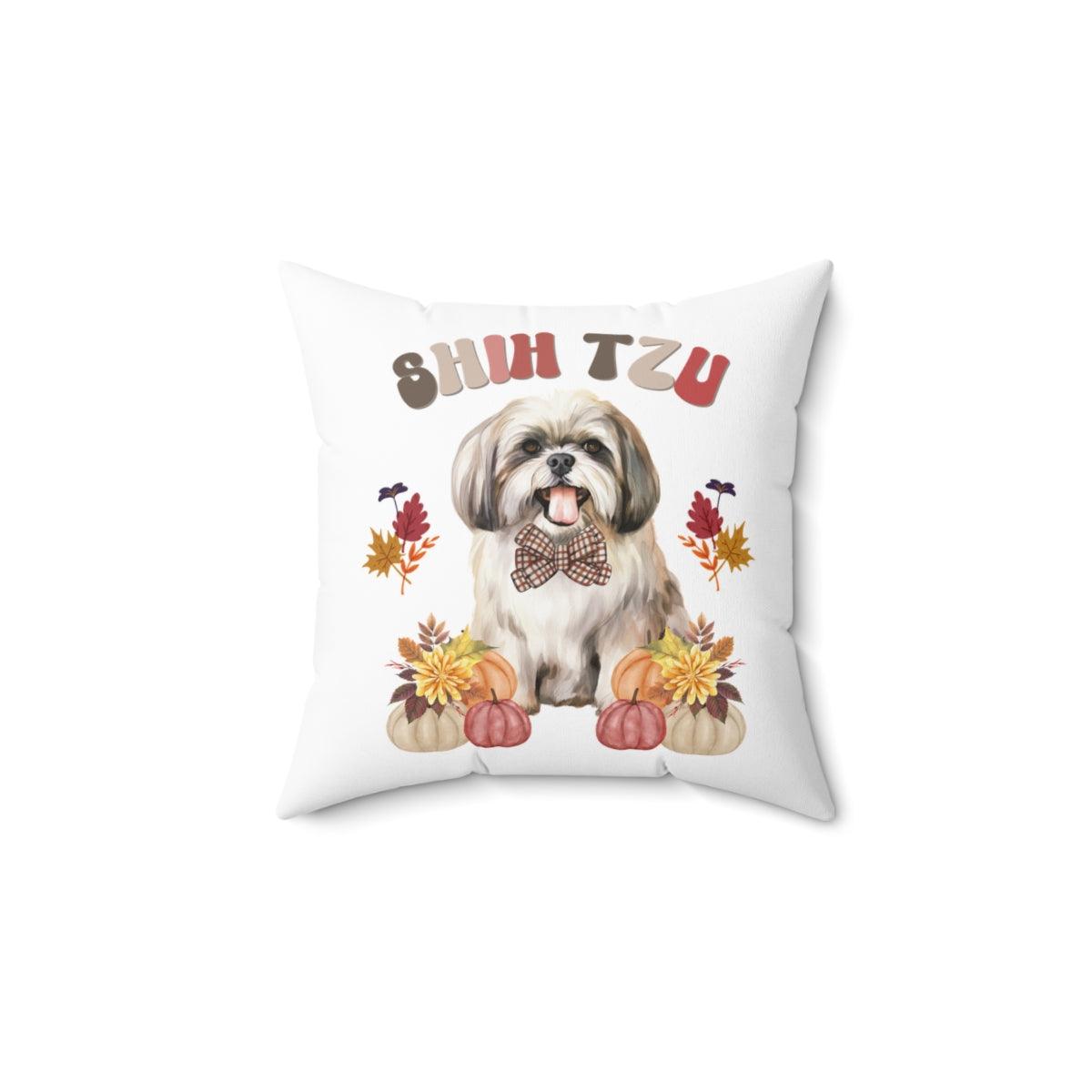 Shih Tzu In Fall Pillow - Shih Tzu Gifts