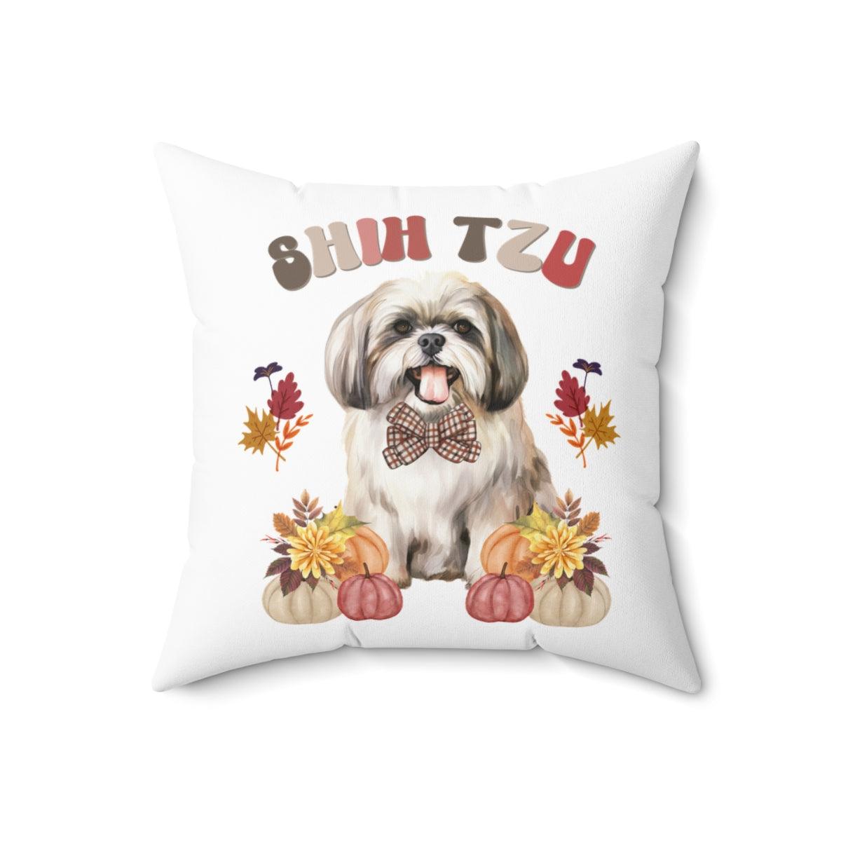 Shih Tzu In Fall Pillow - Shih Tzu Gifts