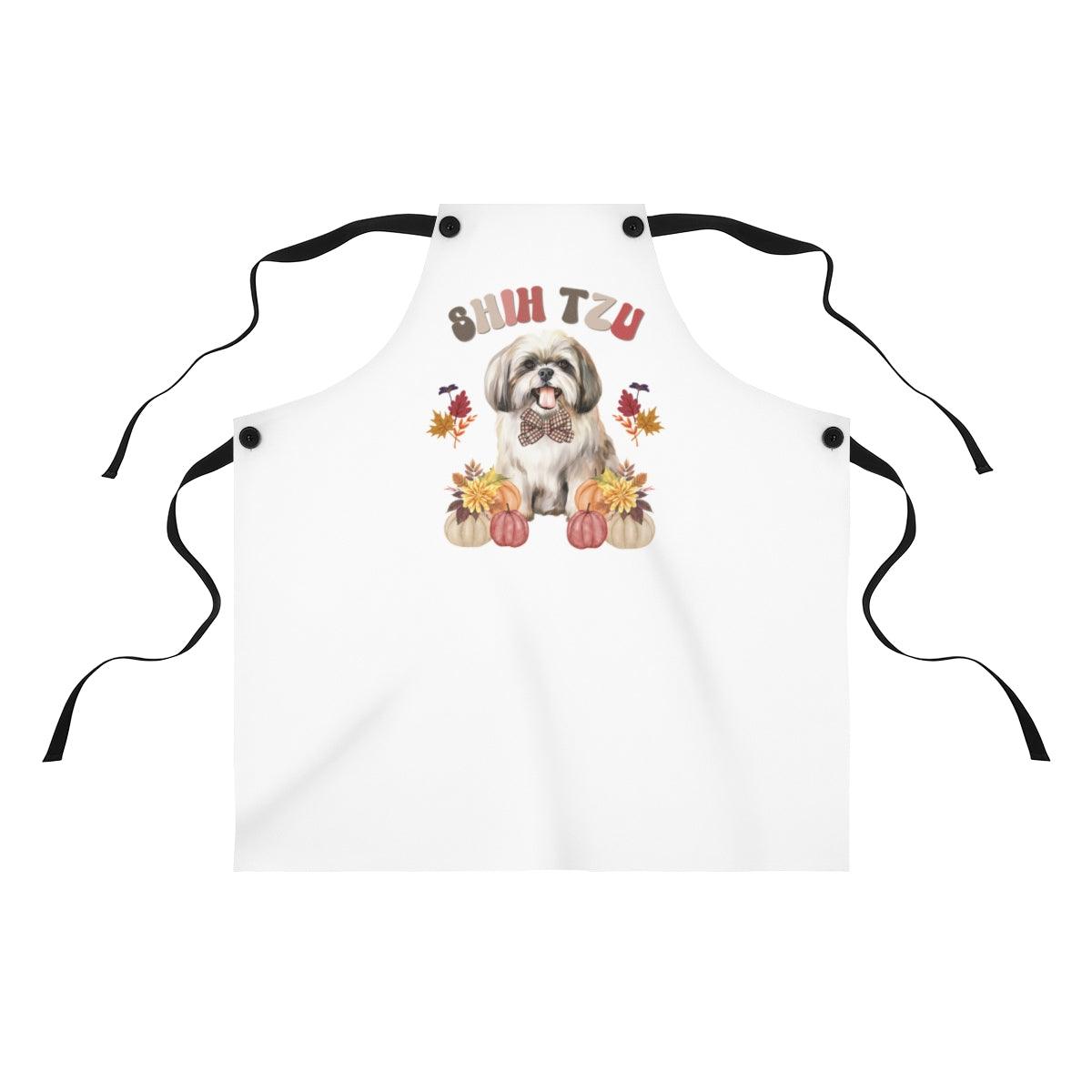 Shih Tzu In Fall Apron - Shih Tzu Gifts