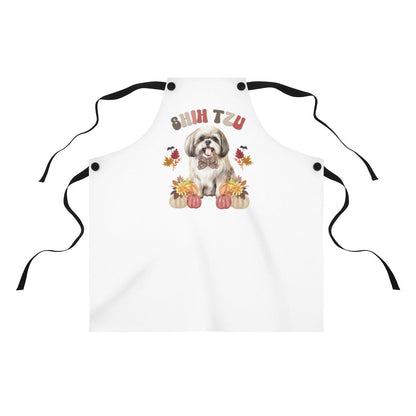 Shih Tzu In Fall Apron - Shih Tzu Gifts