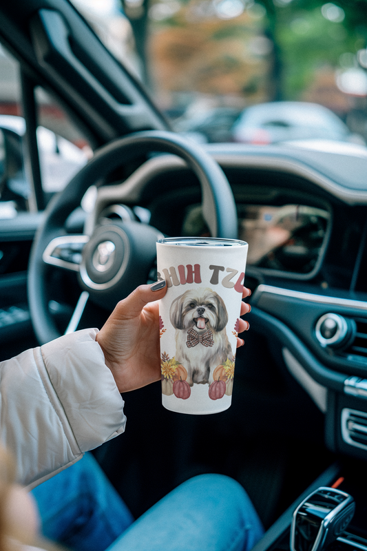 Shih Tzu In Fall Tumbler