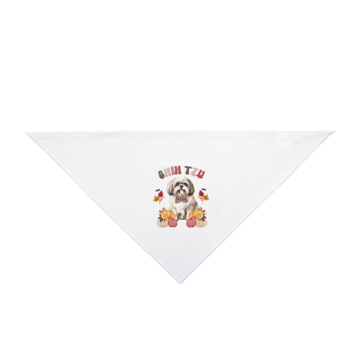 Shih Tzu In Fall Pet Bandana - Shih Tzu Gifts