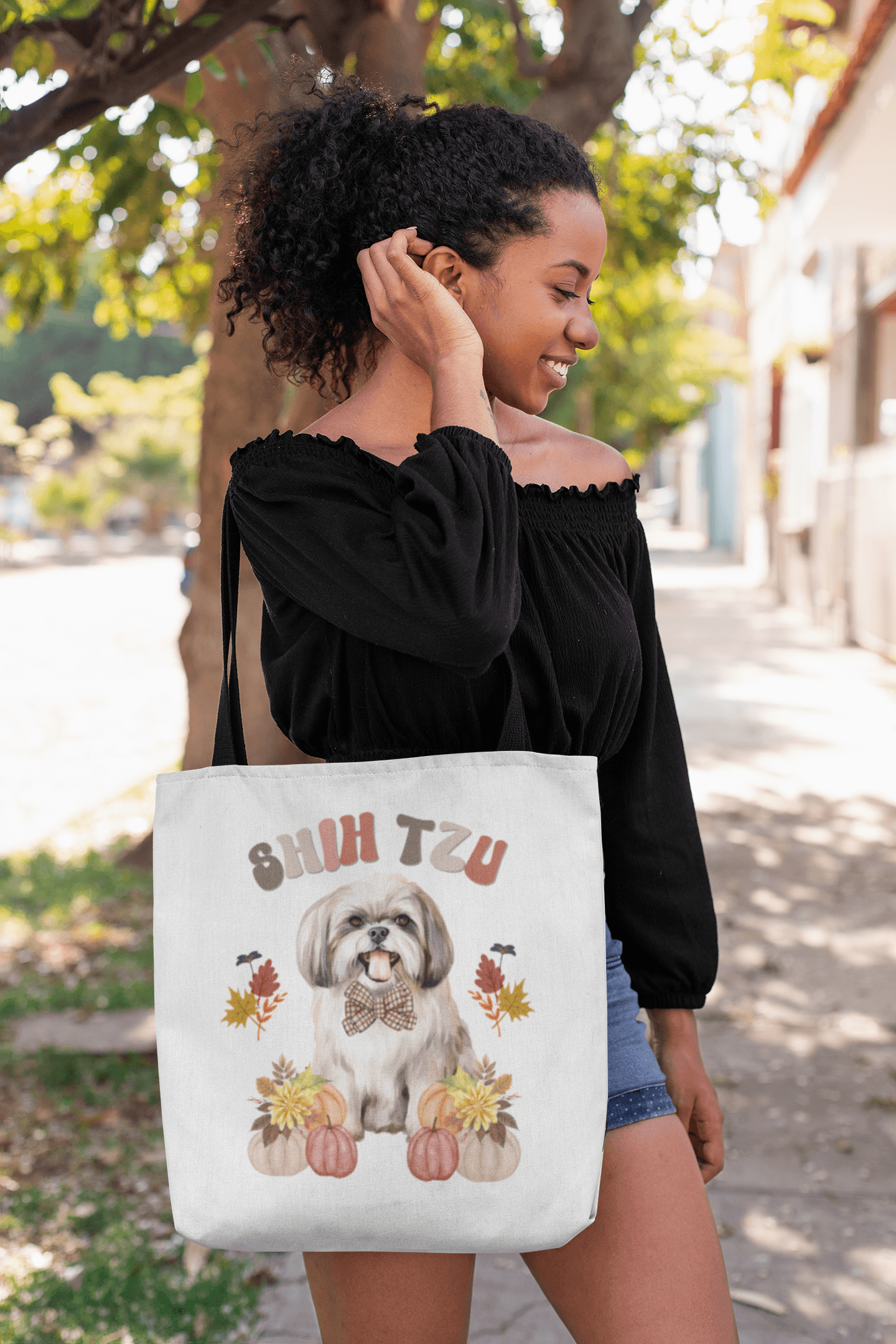 Shih Tzu In Fall Tote Bag - Shih Tzu Gifts