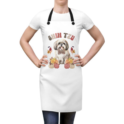 Shih Tzu In Fall Apron - Shih Tzu Gifts