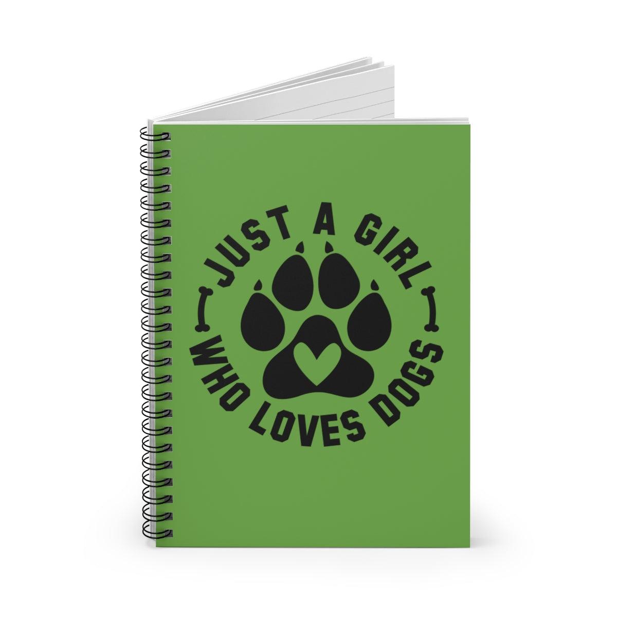 Just a Girl Who Loves Dogs Spiral Notebook