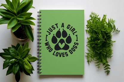 Just a Girl Who Loves Dogs Spiral Notebook