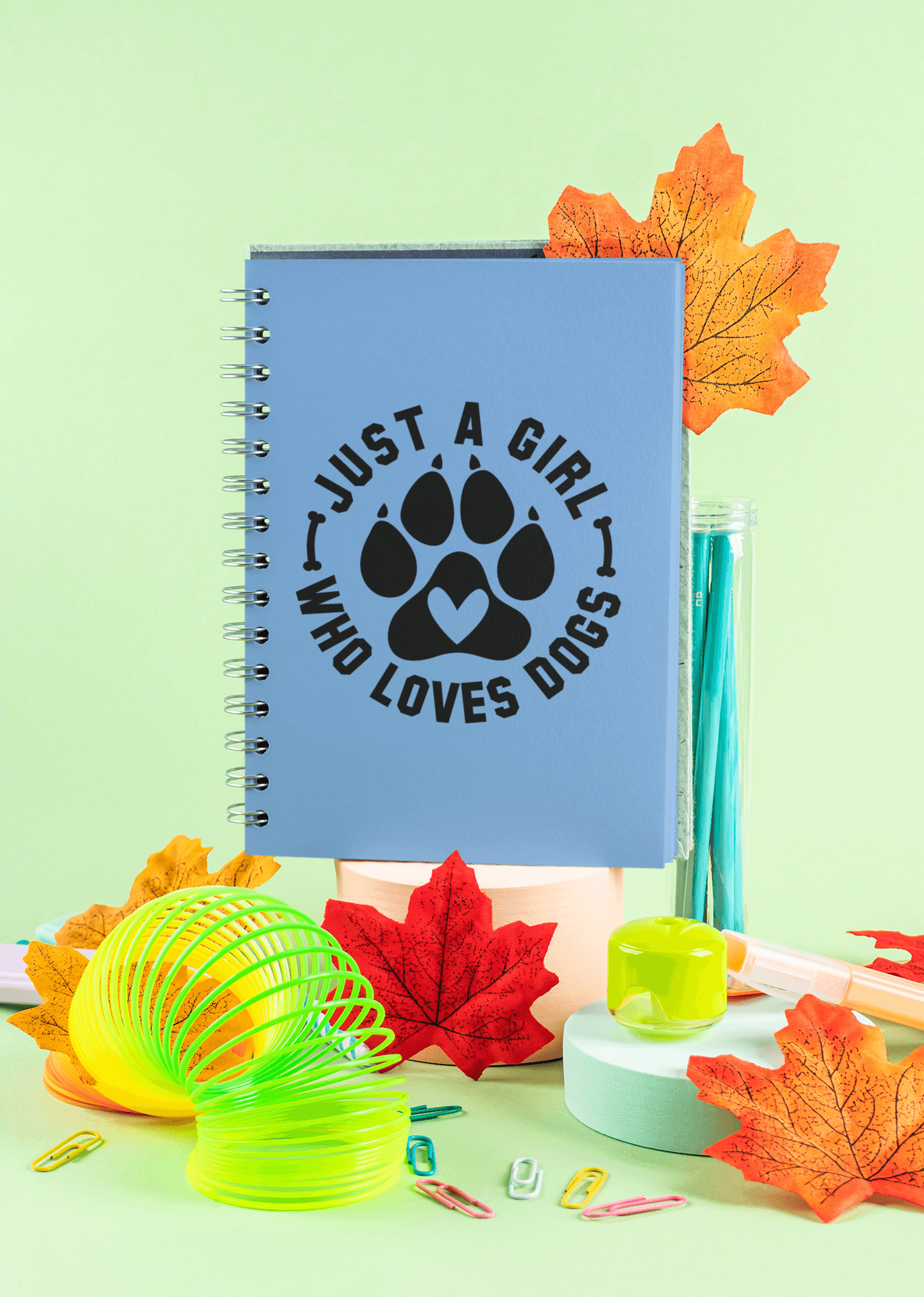 Just a Girl Who Loves Dogs Spiral Notebook