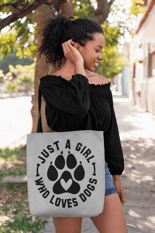 Just a Girl Who Loves Dogs Tote Bag