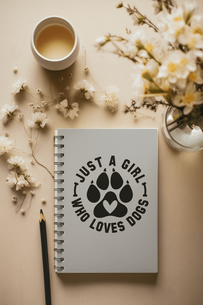 Just a Girl Who Loves Dogs Spiral Notebook