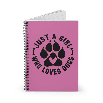 Just a Girl Who Loves Dogs Spiral Notebook