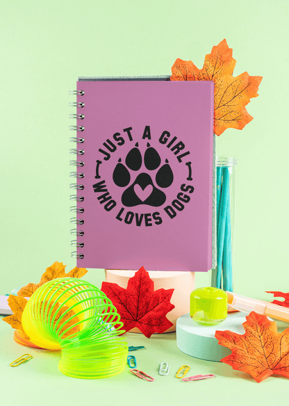 Just a Girl Who Loves Dogs Spiral Notebook