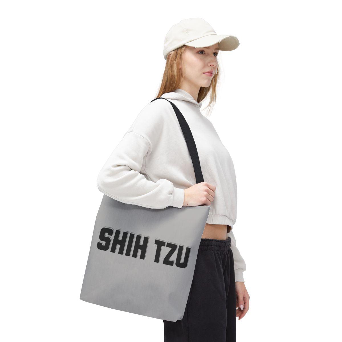 Shih Tzu Text Tote Bag - Stylish & Durable Gift for Shih Tzu Lovers