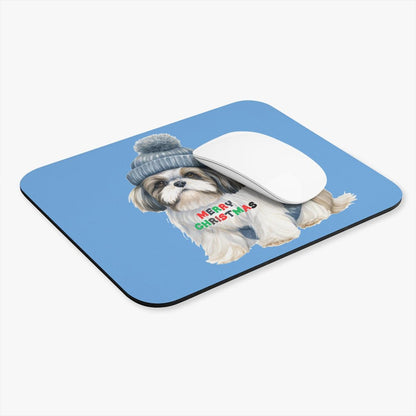 Merry Christmas Shih Tzu Mouse Pad – Perfect Gift for Shih Tzu Lovers - Shih Tzu Gifts