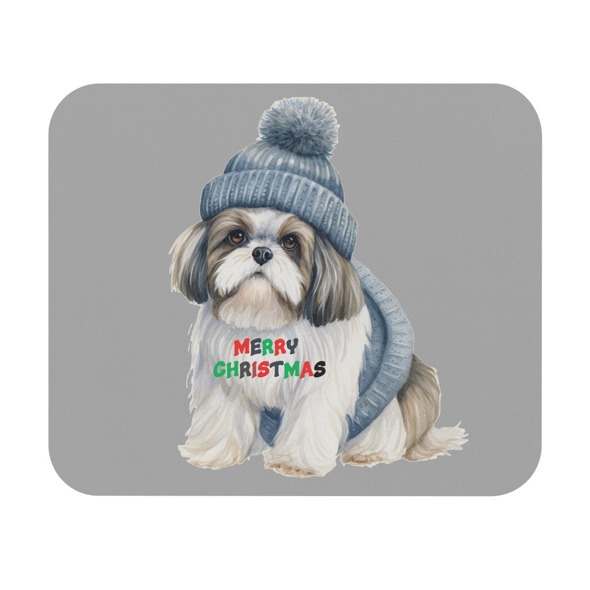 Merry Christmas Shih Tzu Mouse Pad – Perfect Gift for Shih Tzu Lovers - Shih Tzu Gifts