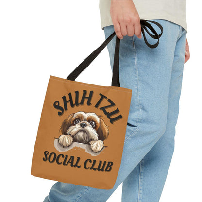 Shih Tzu Social Club Tote Bag - Shih Tzu Gifts