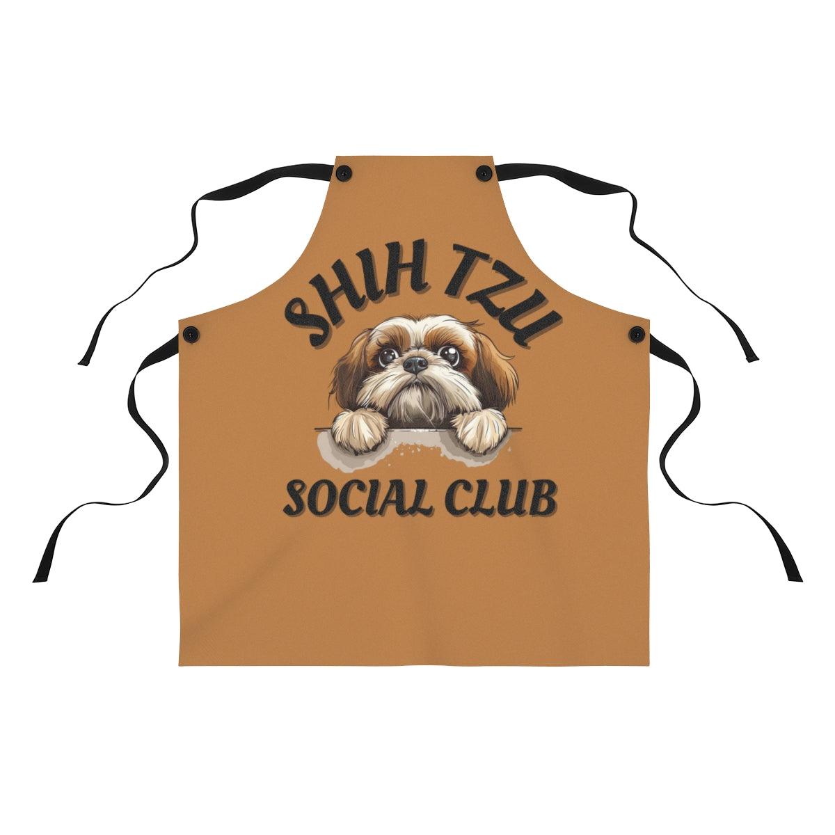 Shih Tzu Social Club Apron - Shih Tzu Gifts