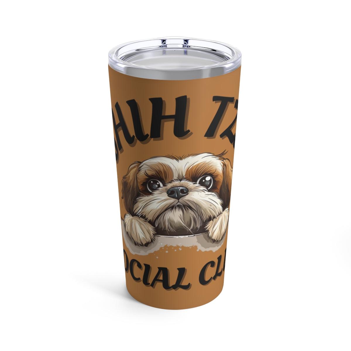 Shih Tzu Social Club Tumbler - Shih Tzu Gifts