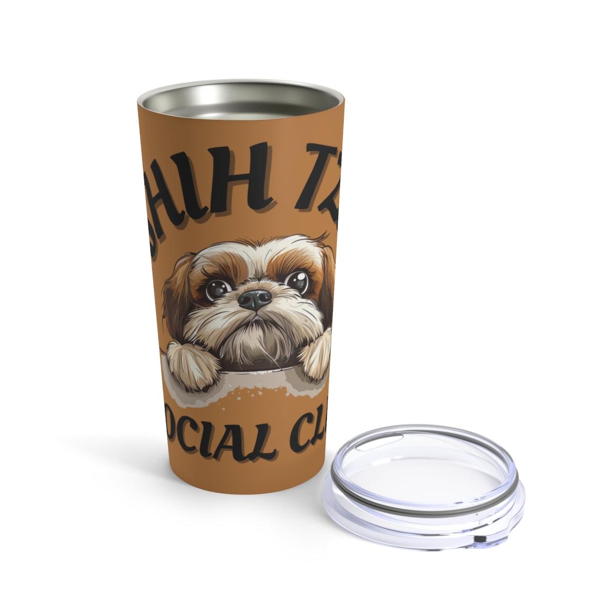 Shih Tzu Social Club Tumbler - Shih Tzu Gifts