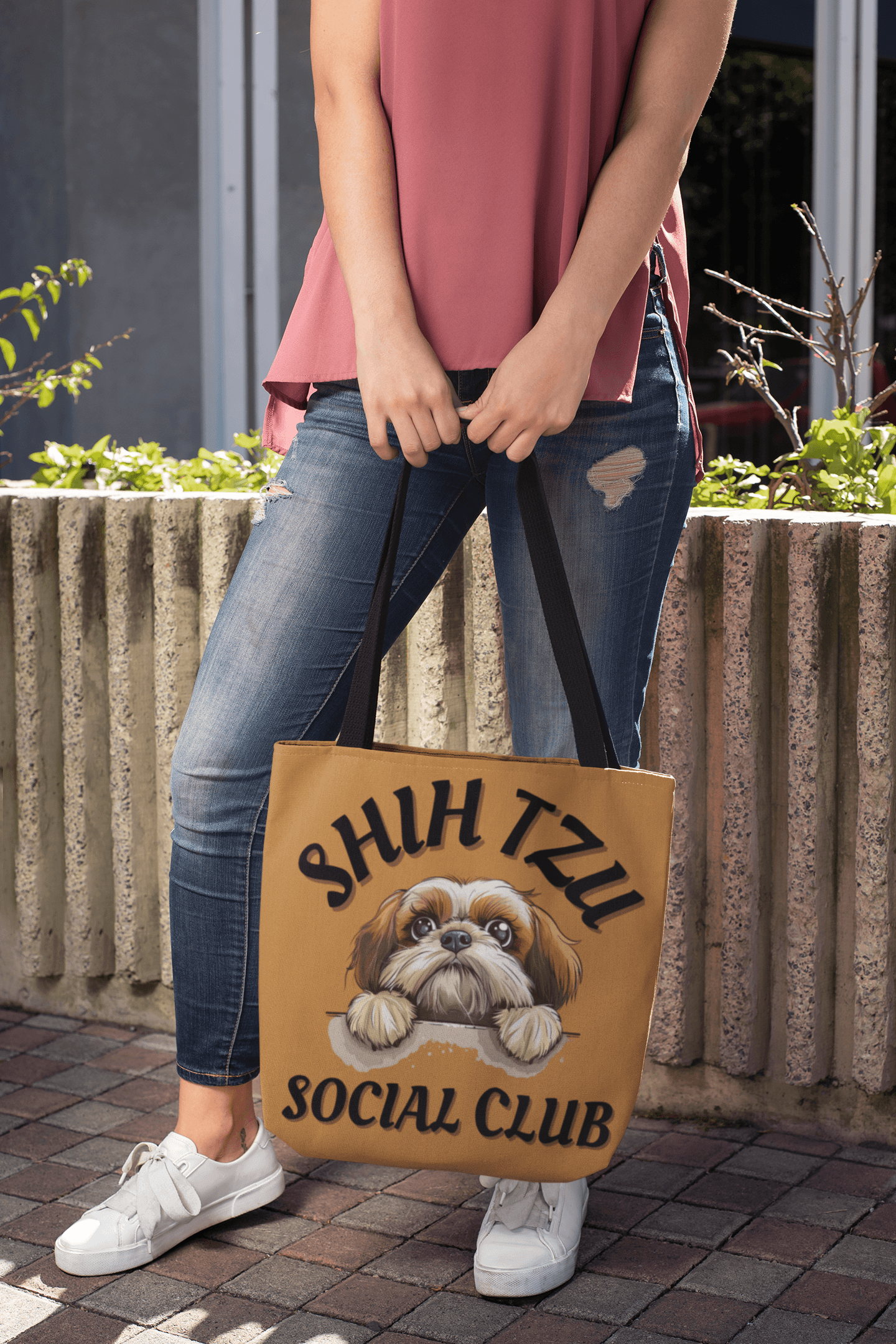 Shih Tzu Social Club Tote Bag - Shih Tzu Gifts