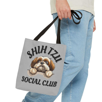 Shih Tzu Social Club Tote Bag - Shih Tzu Gifts