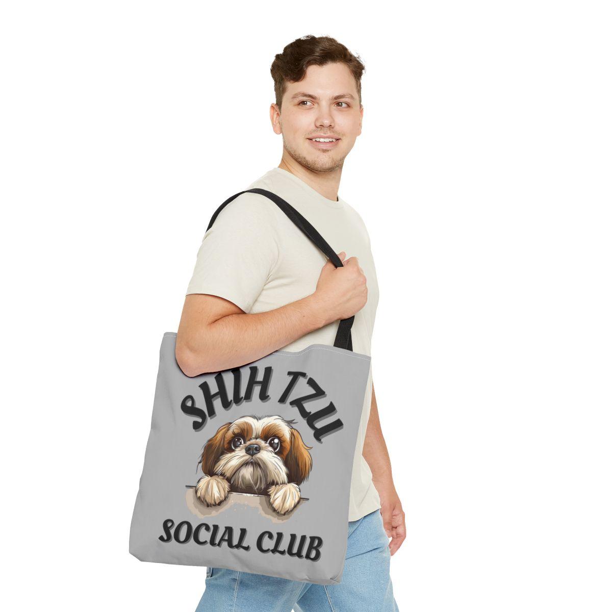 Shih Tzu Social Club Tote Bag - Shih Tzu Gifts