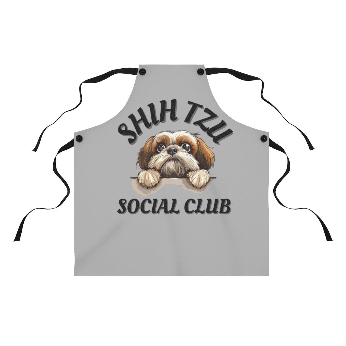 Shih Tzu Social Club Apron - Shih Tzu Gifts