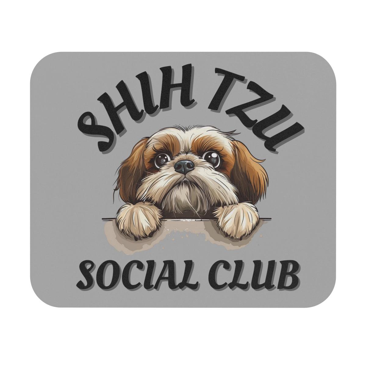 Shih Tzu Social Club Mouse Pad - Shih Tzu Gifts