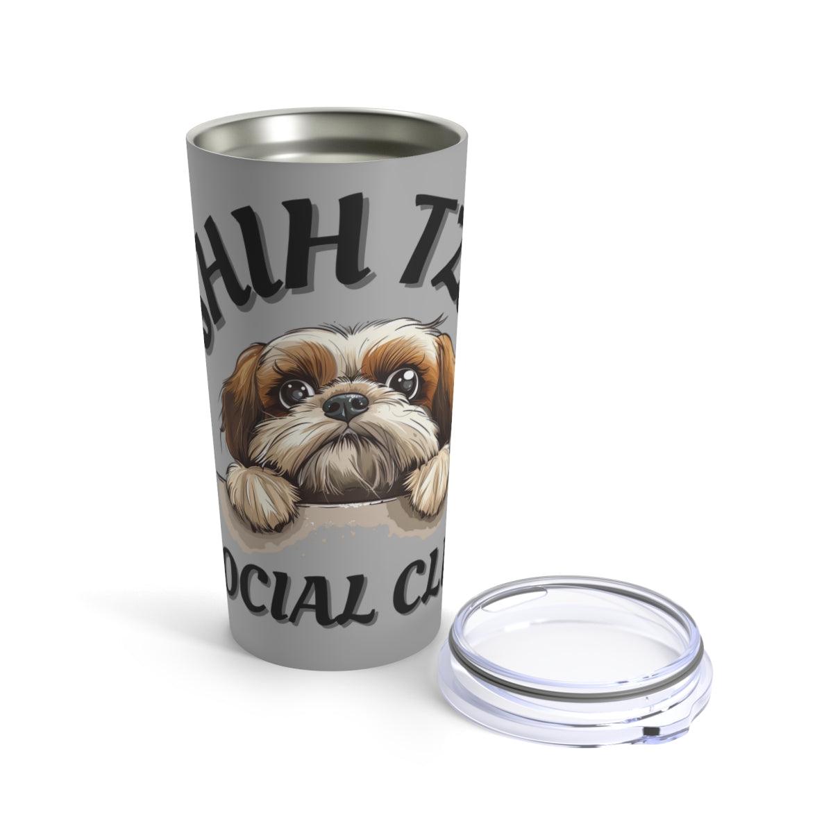 Shih Tzu Social Club Tumbler - Shih Tzu Gifts