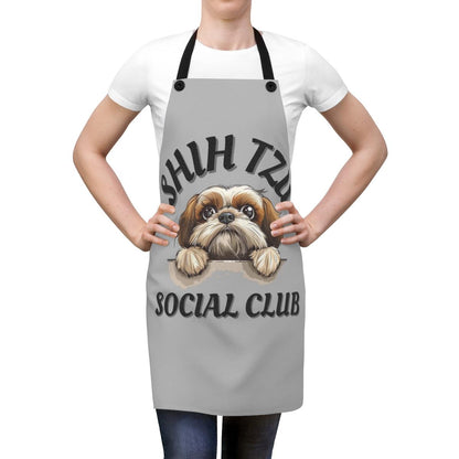 Shih Tzu Social Club Apron - Shih Tzu Gifts