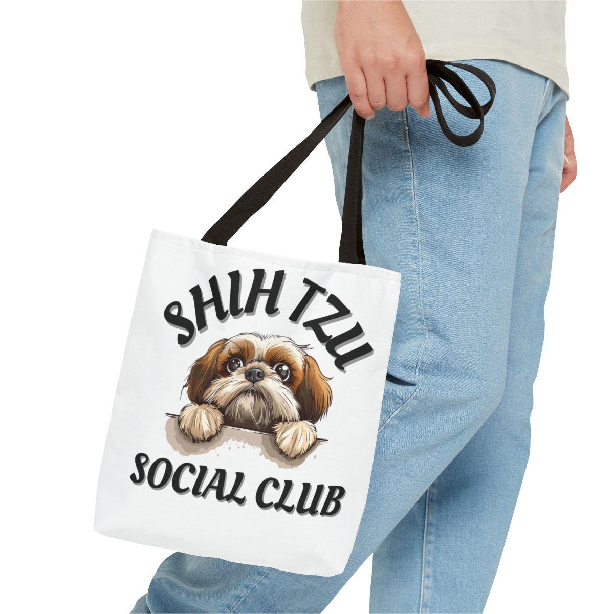 Shih Tzu Social Club Tote Bag - Shih Tzu Gifts