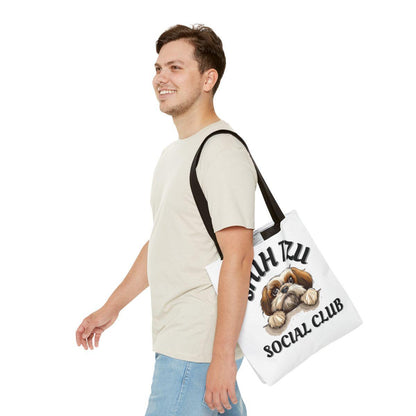 Shih Tzu Social Club Tote Bag - Shih Tzu Gifts