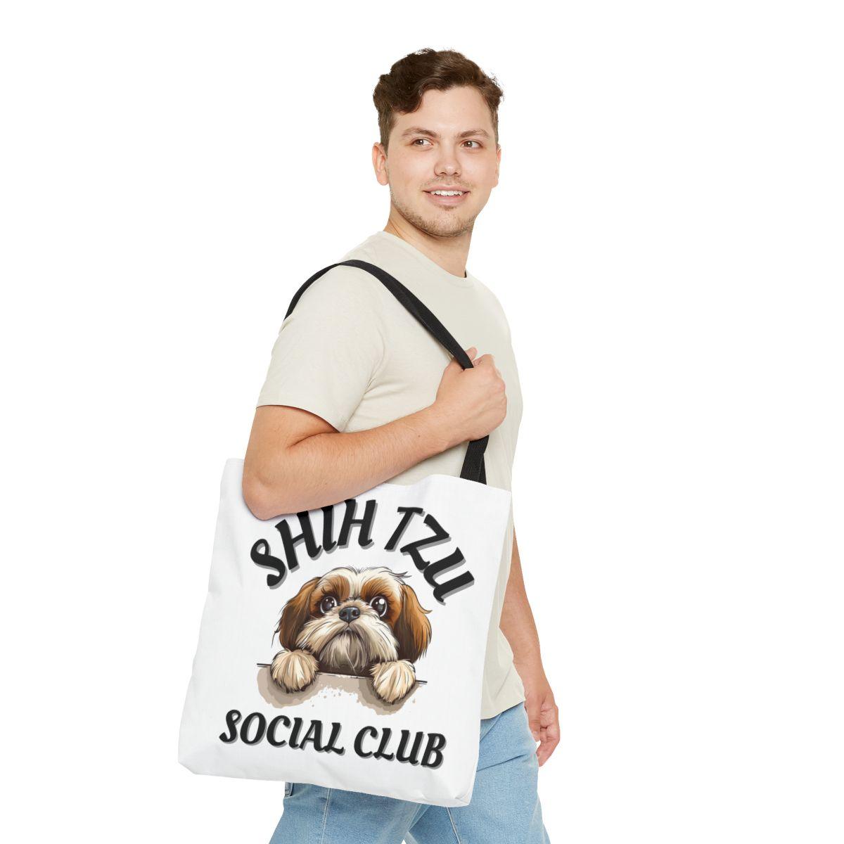 Shih Tzu Social Club Tote Bag - Shih Tzu Gifts