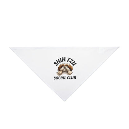 Shih Tzu Social Club Pet Bandana - Shih Tzu Gifts