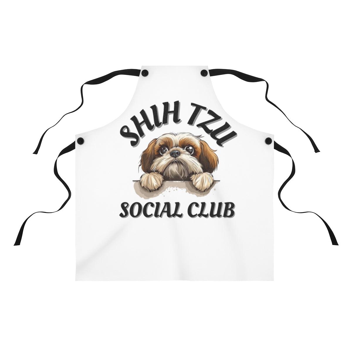 Shih Tzu Social Club Apron - Shih Tzu Gifts