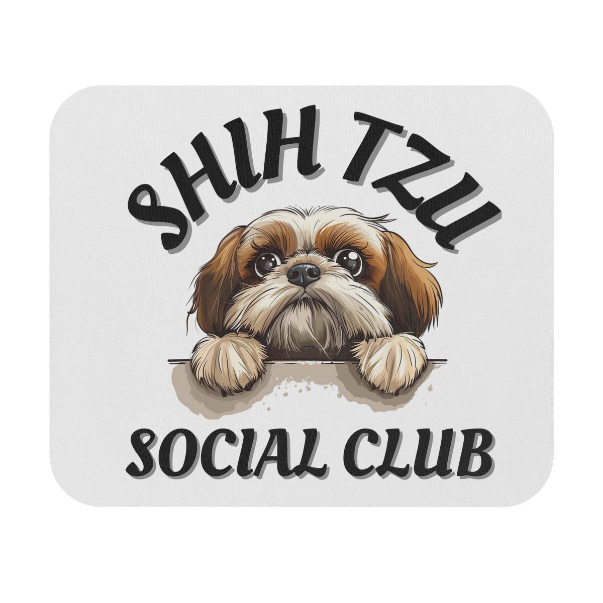 Shih Tzu Social Club Mouse Pad - Shih Tzu Gifts