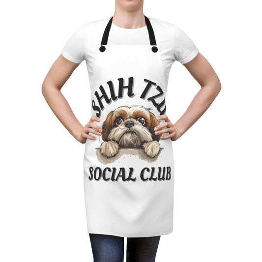 Shih Tzu Social Club Apron - Shih Tzu Gifts