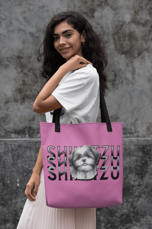 Shih Tzu Stack Tote Bag - Cute & Durable Gift for Shih Tzu Lovers