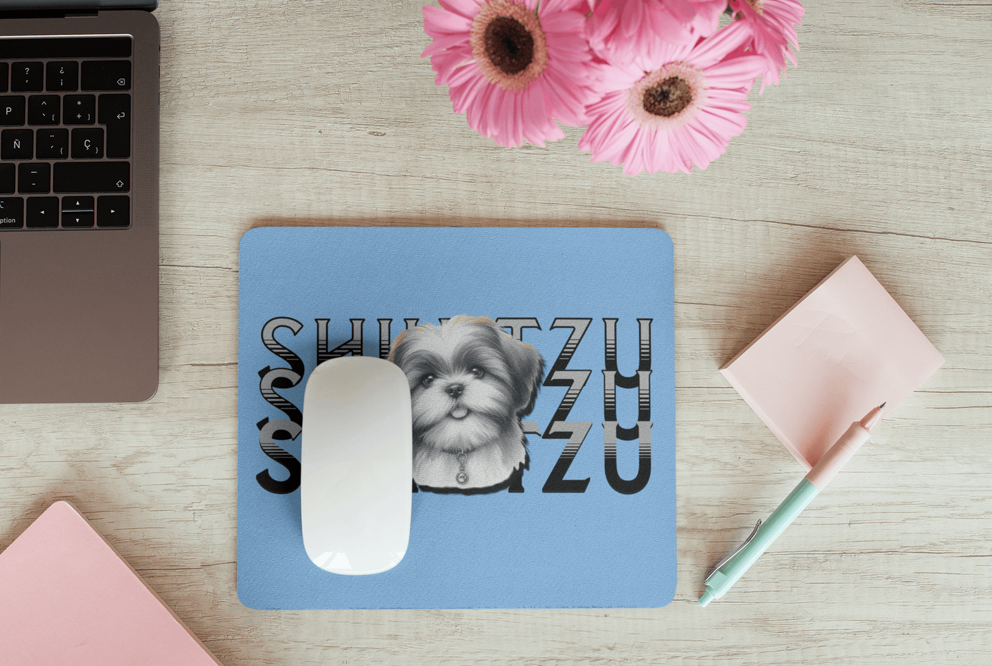 Shih Tzu Stack Mouse Pad – Cute & Functional Gift for Dog Lovers