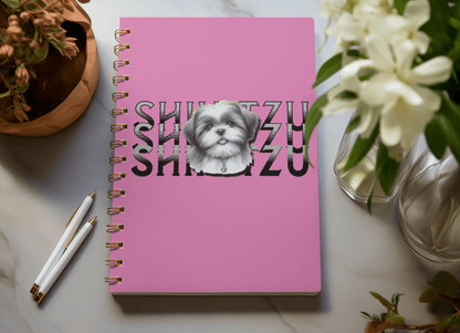 Shih Tzu Stack Spiral Notebook – Cute and Fun Gift for Dog Lovers