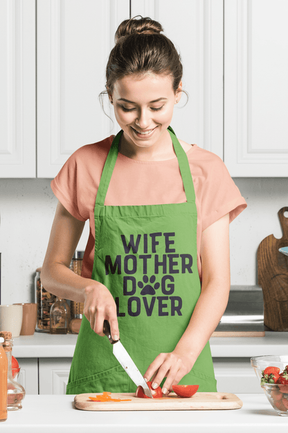 Wife Mother Dog Lover Apron - Shih Tzu Gifts