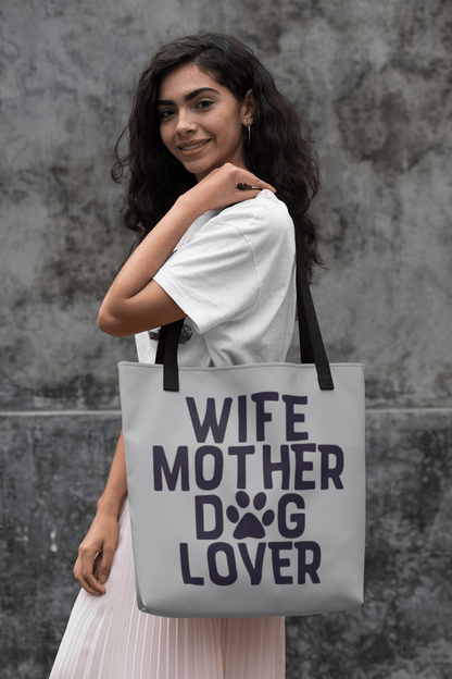 Wife Mother Dog Lover Tote Bag - Shih Tzu Gifts