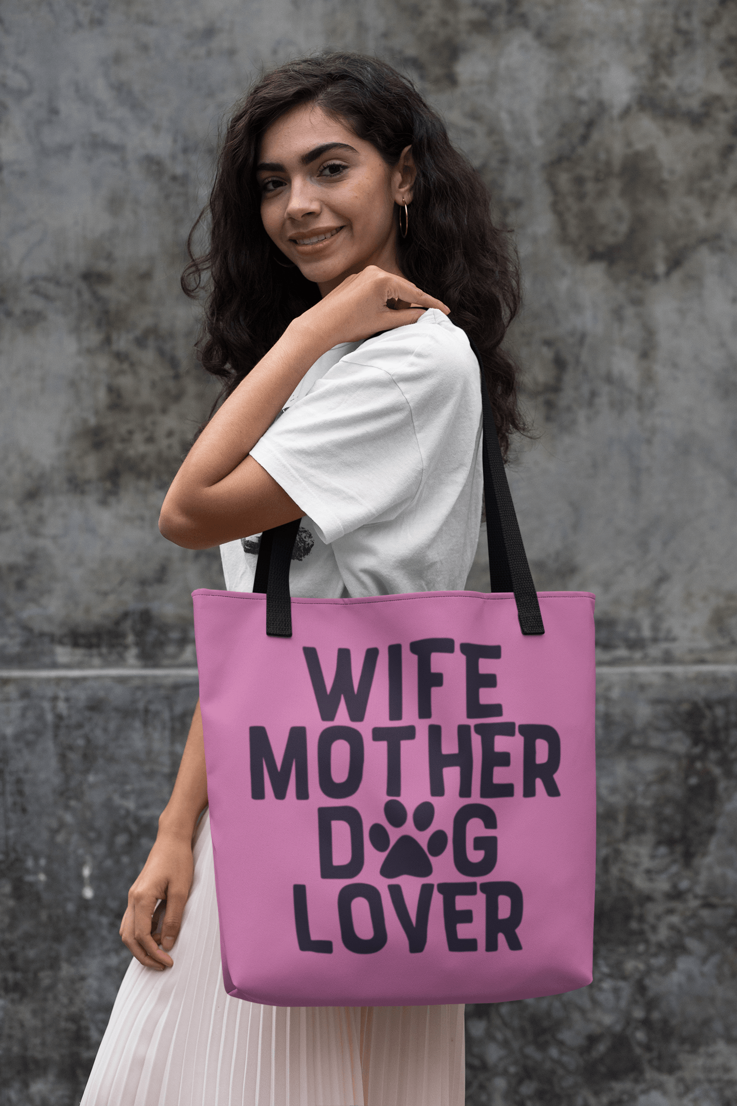 Wife Mother Dog Lover Tote Bag - Shih Tzu Gifts